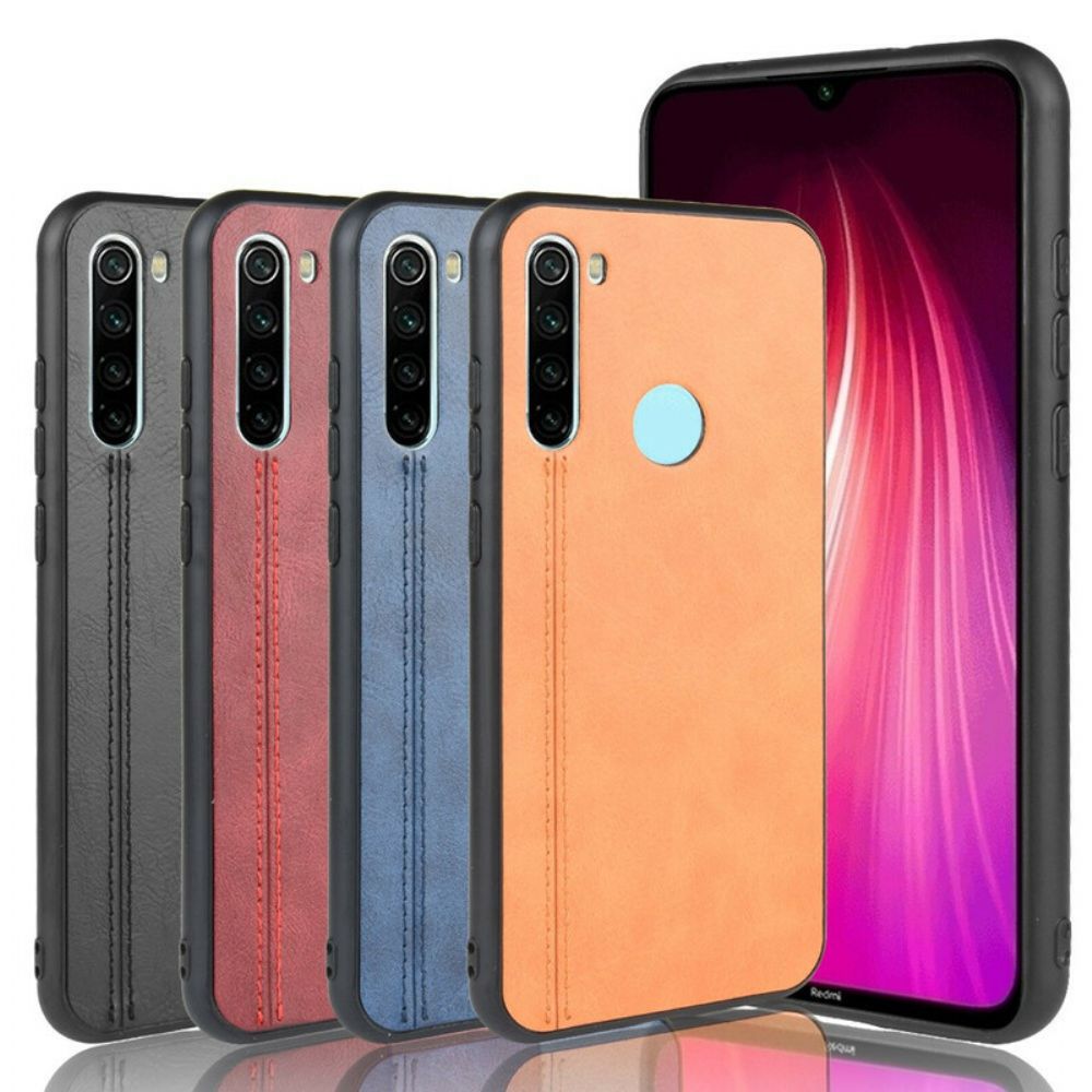 Handyhülle Für Xiaomi Redmi Note 8T Nähte Lederoptik