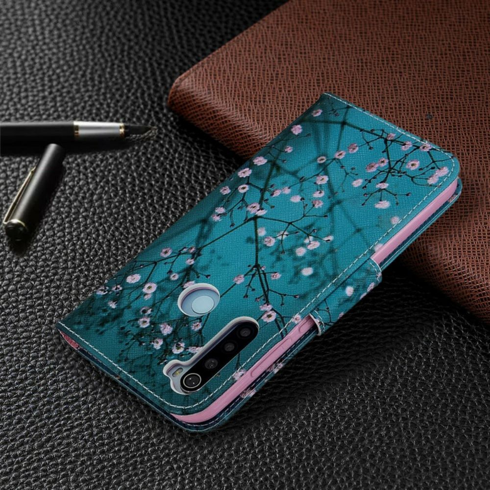 Lederhüllen Für Xiaomi Redmi Note 8T Blühender Baum