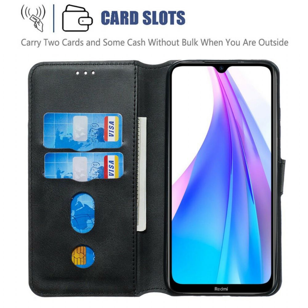 Lederhüllen Für Xiaomi Redmi Note 8T Einfarbige Serie