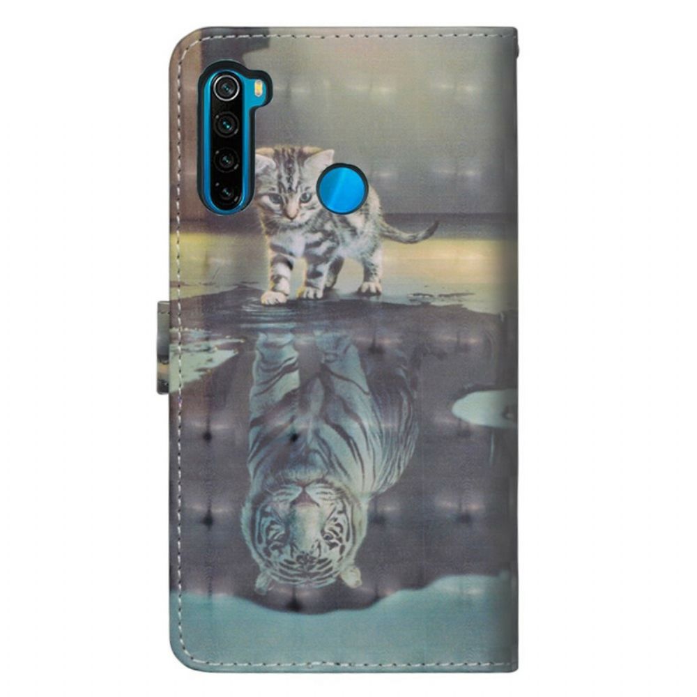 Lederhüllen Für Xiaomi Redmi Note 8T Ernst Der Tiger
