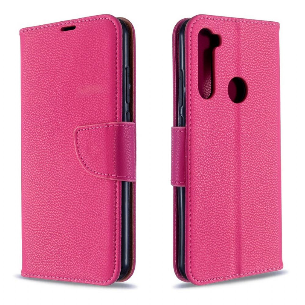 Lederhüllen Für Xiaomi Redmi Note 8T Flip Case Litschi-klappe Schräg