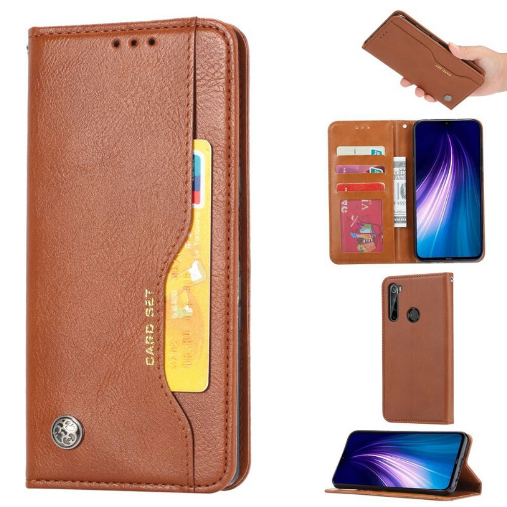 Schutzhülle Für Xiaomi Redmi Note 8T Flip Case Kartenetui Aus Kunstleder