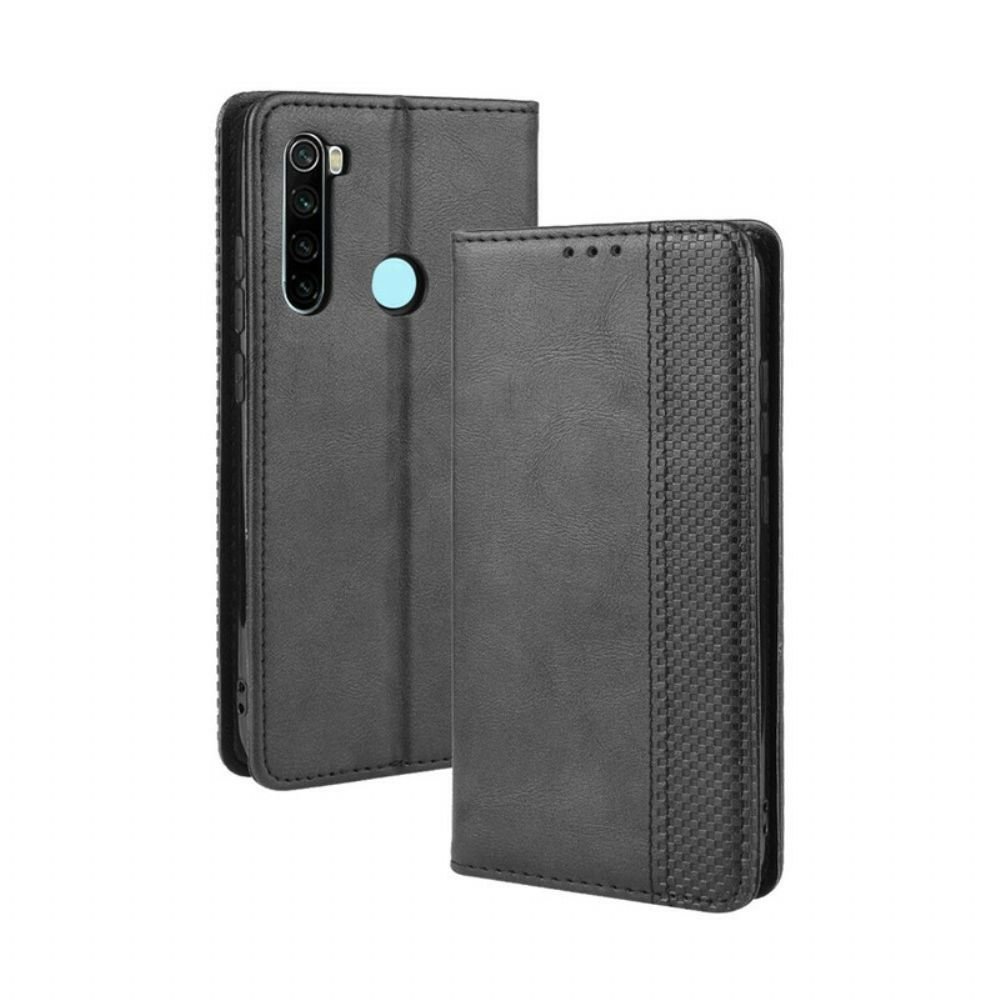 Schutzhülle Für Xiaomi Redmi Note 8T Flip Case Stilisierter Vintage-ledereffekt