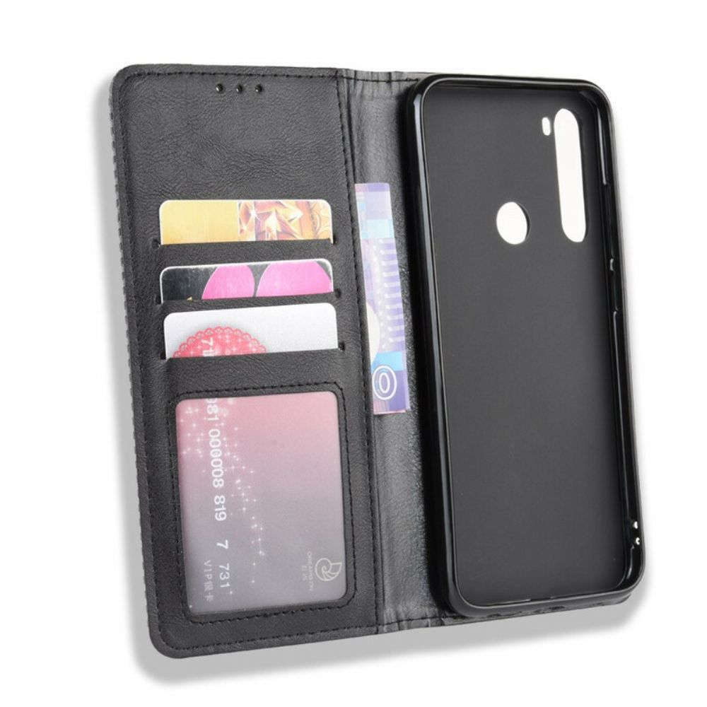 Schutzhülle Für Xiaomi Redmi Note 8T Flip Case Stilisierter Vintage-ledereffekt