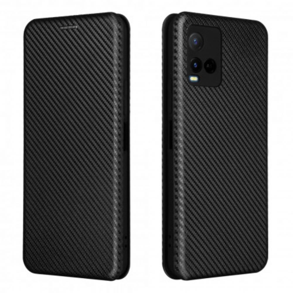 Schutzhülle Für Vivo Y33s / Y21 / Y21s Flip Case Farbiges Carbon-silikon
