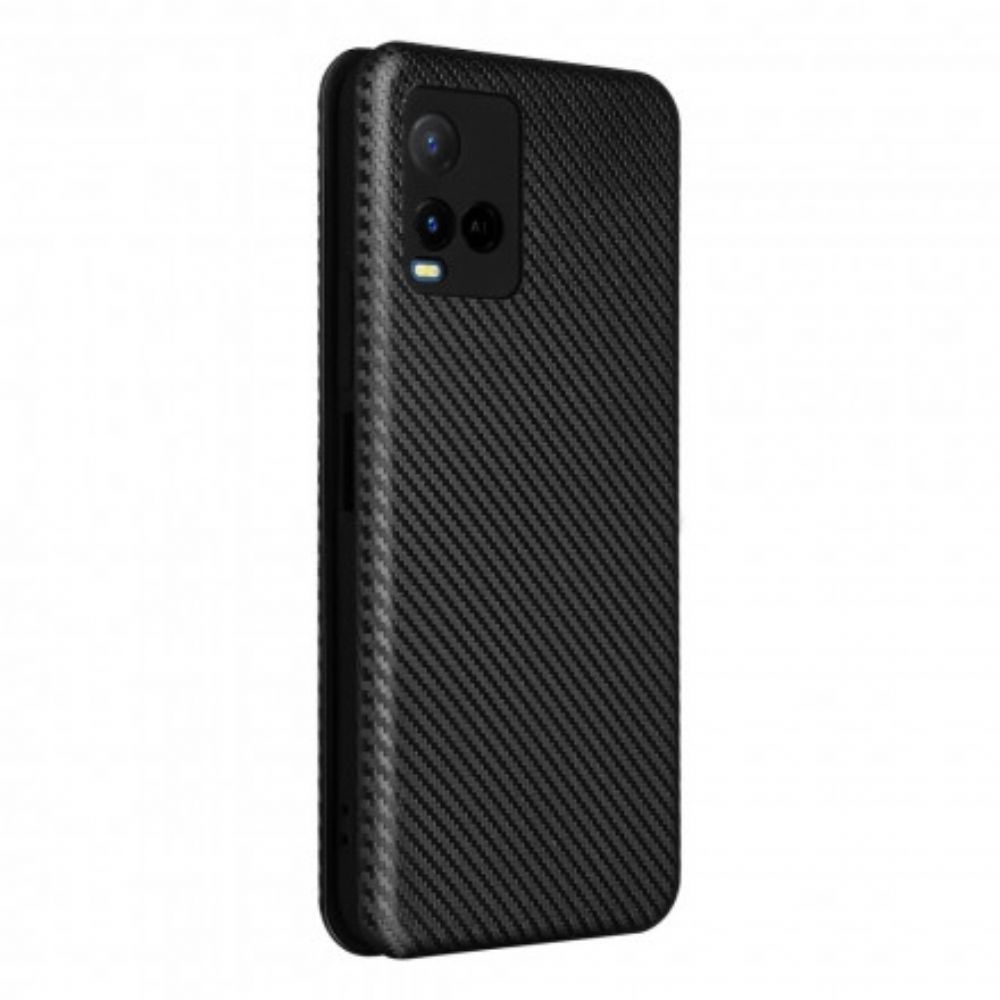 Schutzhülle Für Vivo Y33s / Y21 / Y21s Flip Case Farbiges Carbon-silikon