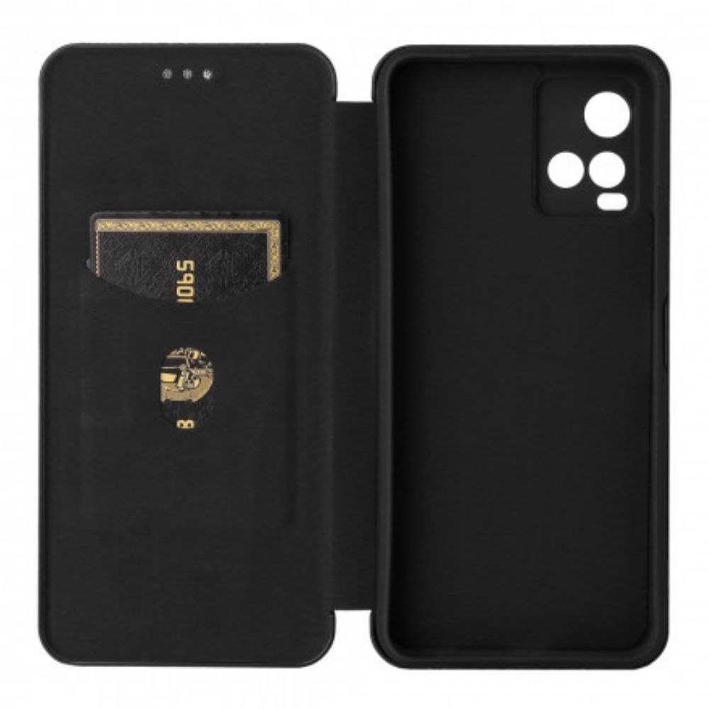 Schutzhülle Für Vivo Y33s / Y21 / Y21s Flip Case Farbiges Carbon-silikon