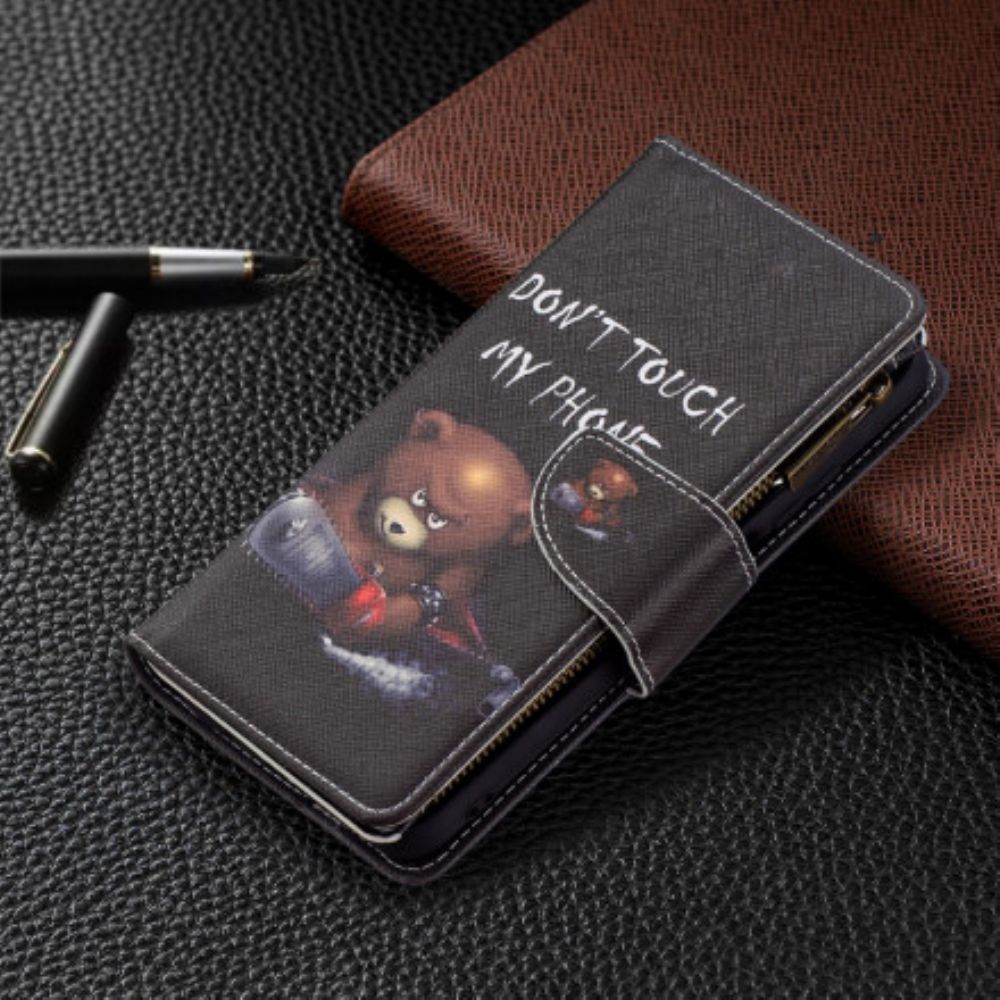 Flip Case Für Poco M3 Bärentasche Mit Reißverschluss