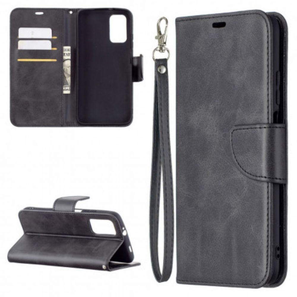 Flip Case Für Poco M3 Flip Case Glatte Schräge Klappe