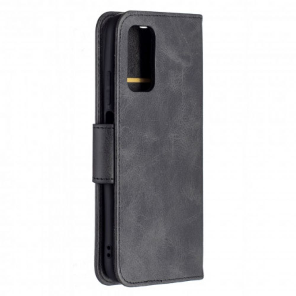 Flip Case Für Poco M3 Flip Case Glatte Schräge Klappe