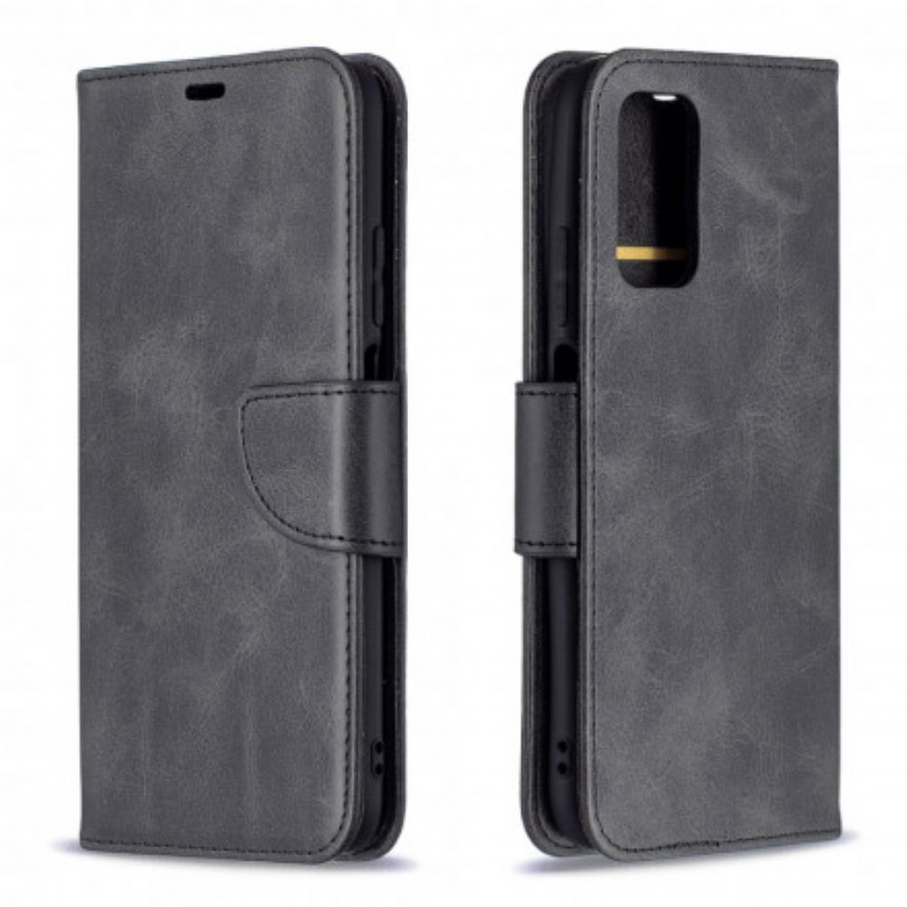 Flip Case Für Poco M3 Flip Case Glatte Schräge Klappe