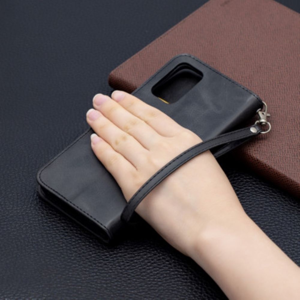 Flip Case Für Poco M3 Flip Case Glatte Schräge Klappe