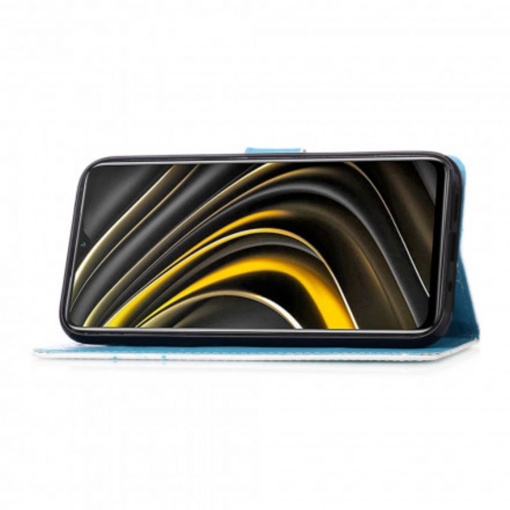 Flip Case Für Poco M3 Mit Kordel Landscape Daydreams Mit Riemen