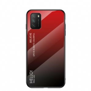 Hülle Für Poco M3 Hallo Tempered Glass