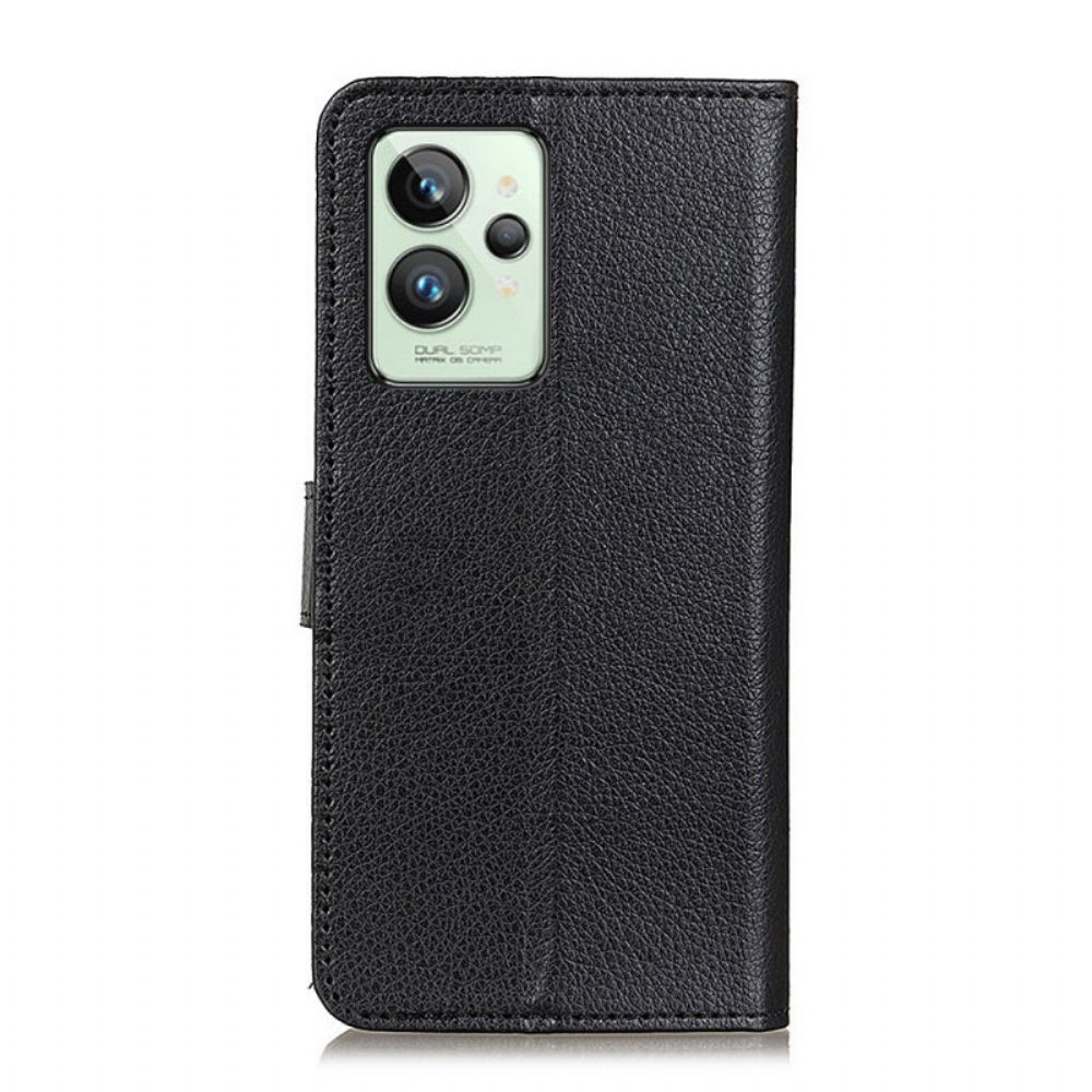 Lederhüllen Für Realme GT2 Pro Traditionelle Litschi-lederoptik