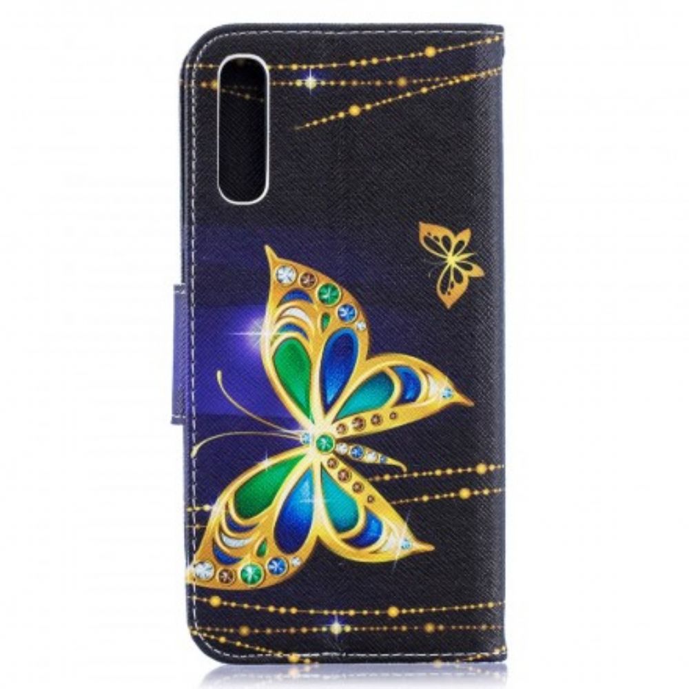 Flip Case Für Samsung Galaxy A50 Magischer Schmetterling
