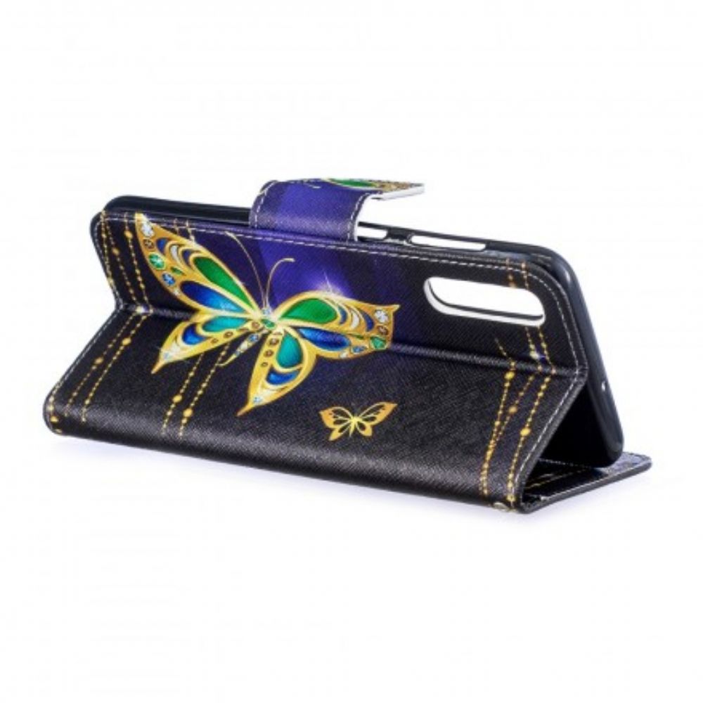 Flip Case Für Samsung Galaxy A50 Magischer Schmetterling