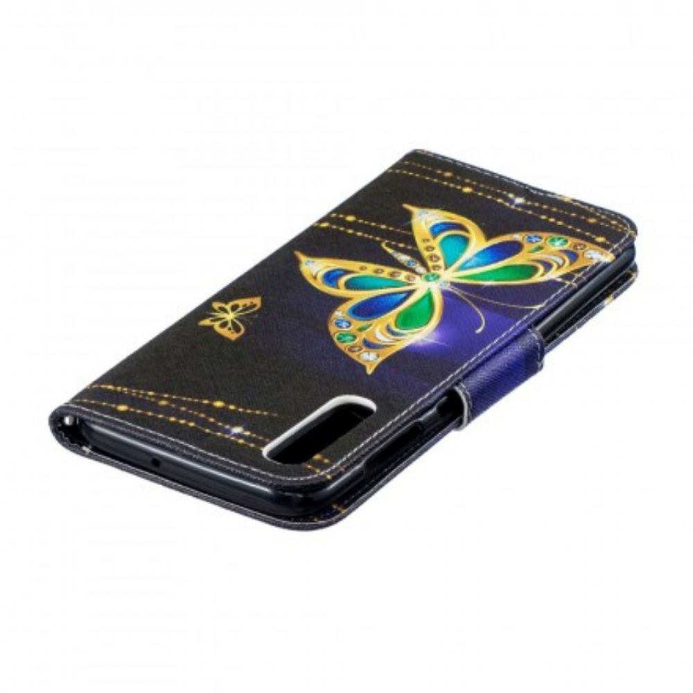 Flip Case Für Samsung Galaxy A50 Magischer Schmetterling