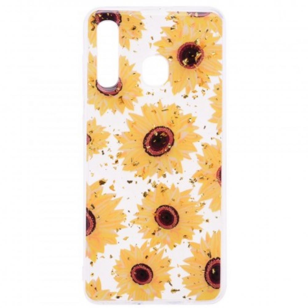Handyhülle Für Samsung Galaxy A50 Mehrere Sonnenblumen