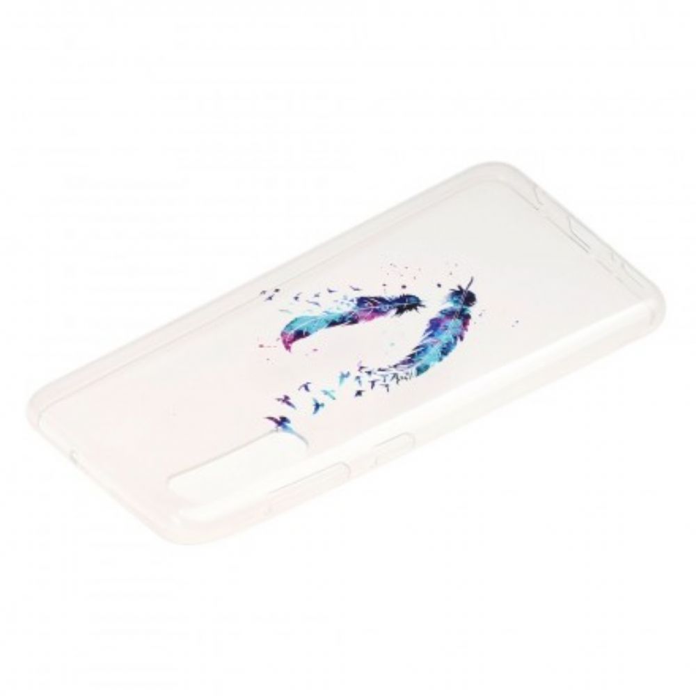 Handyhülle Für Samsung Galaxy A50 Transparente Federn