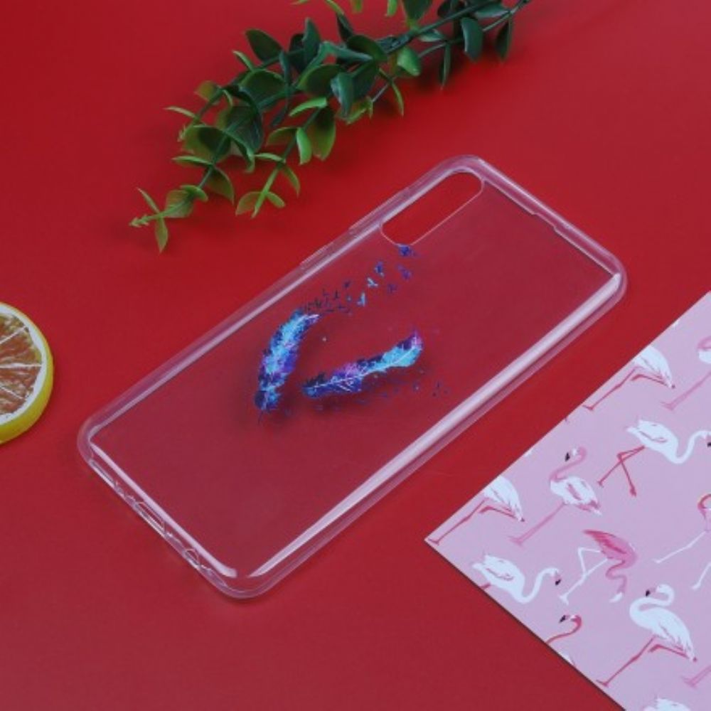 Handyhülle Für Samsung Galaxy A50 Transparente Federn