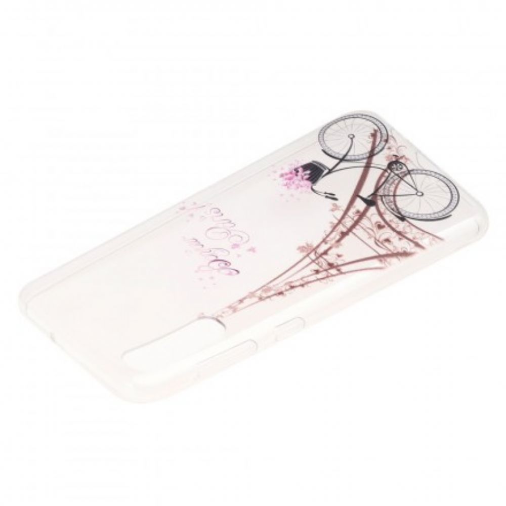 Hülle Für Samsung Galaxy A50 Bonjour Paris Transparent