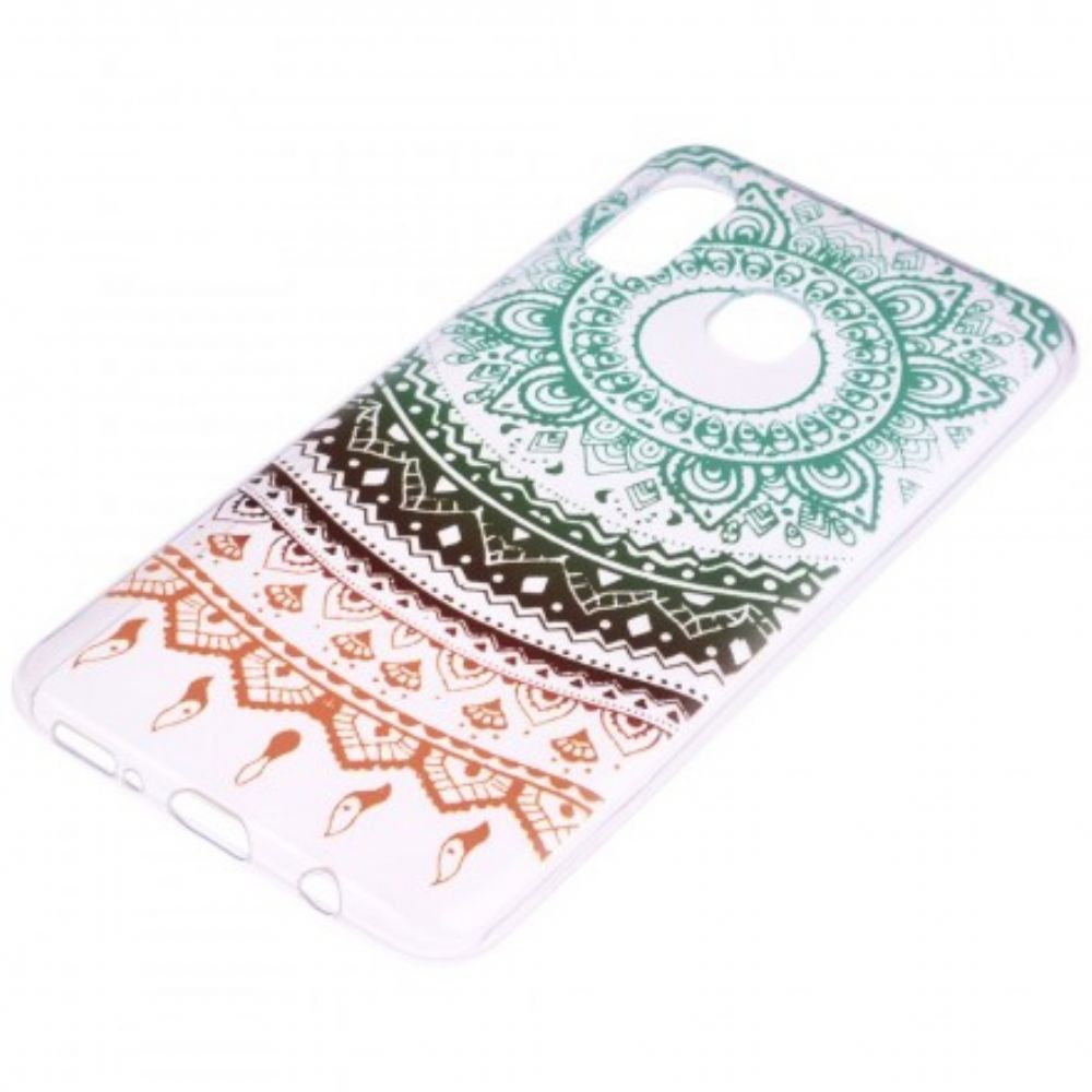 Handyhülle Für Samsung Galaxy A20e Transparentes Farbiges Mandala