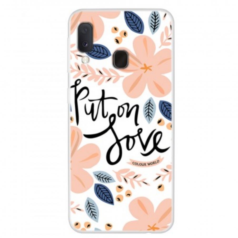 Hülle Für Samsung Galaxy A20e Zieh Liebe An