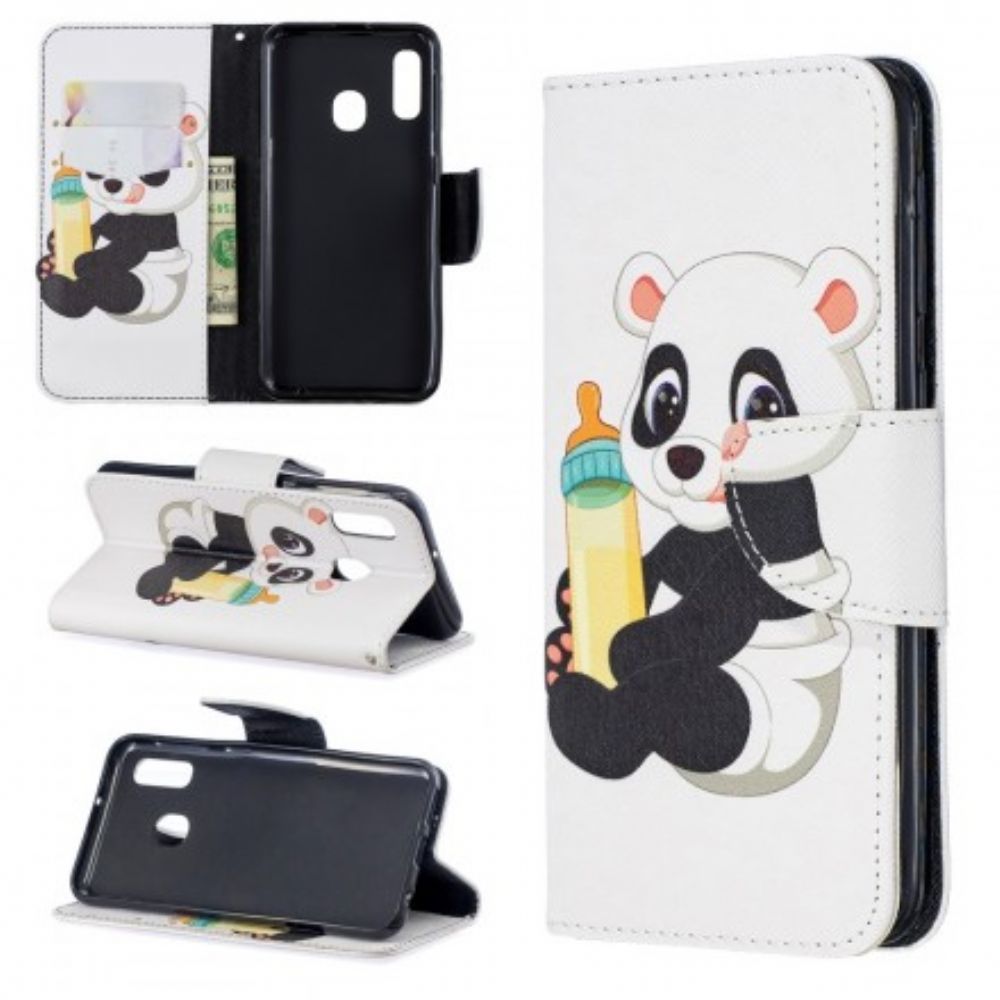 Lederhüllen Für Samsung Galaxy A20e Baby-panda