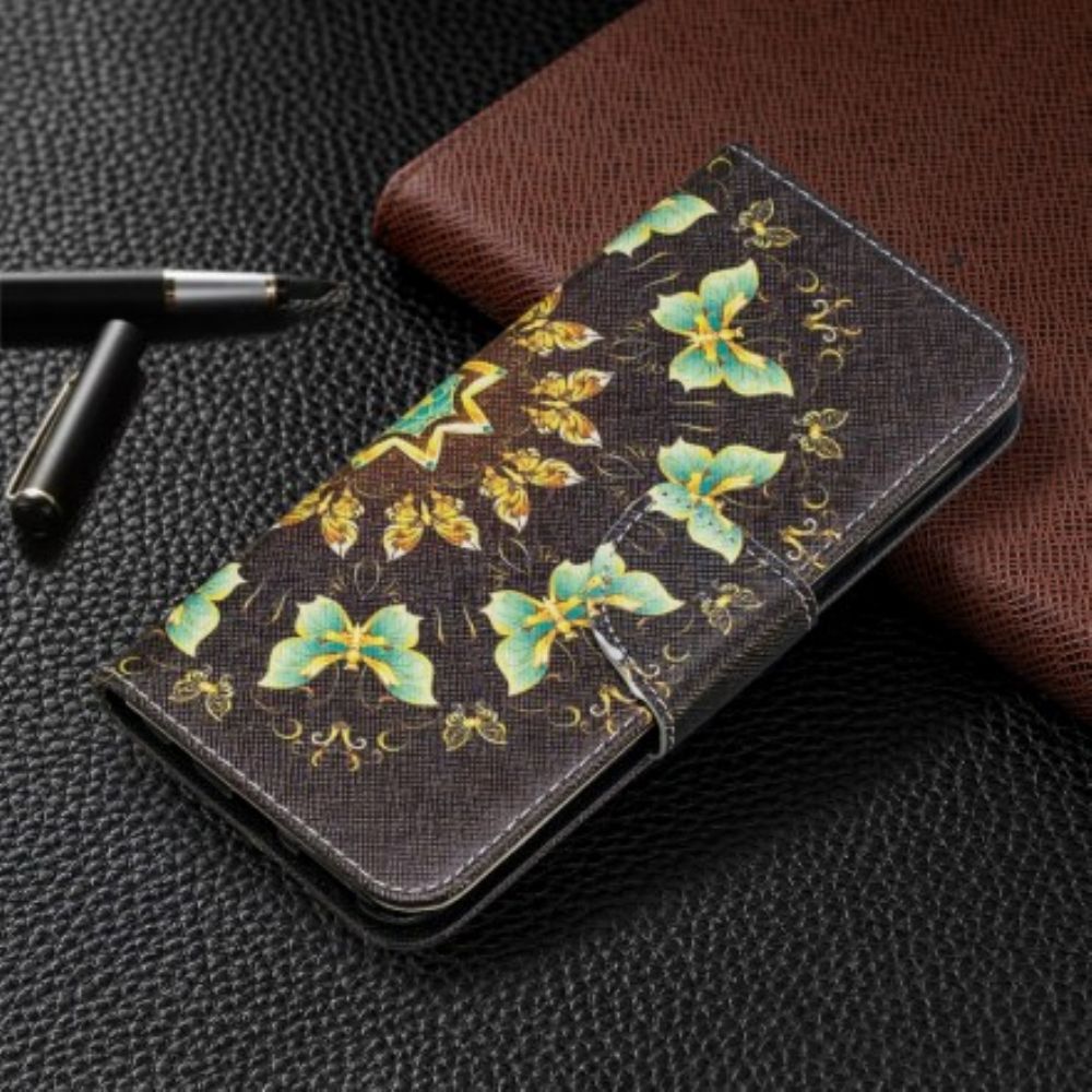 Lederhüllen Für Samsung Galaxy A20e Schmetterlings-mandala