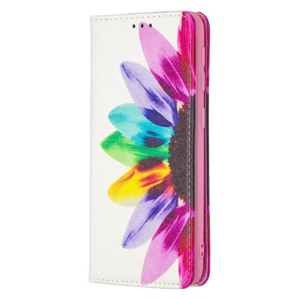 Schutzhülle Für Samsung Galaxy A20e Flip Case Aquarell Blume