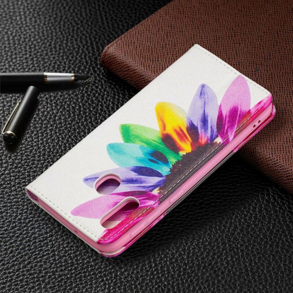 Schutzhülle Für Samsung Galaxy A20e Flip Case Aquarell Blume