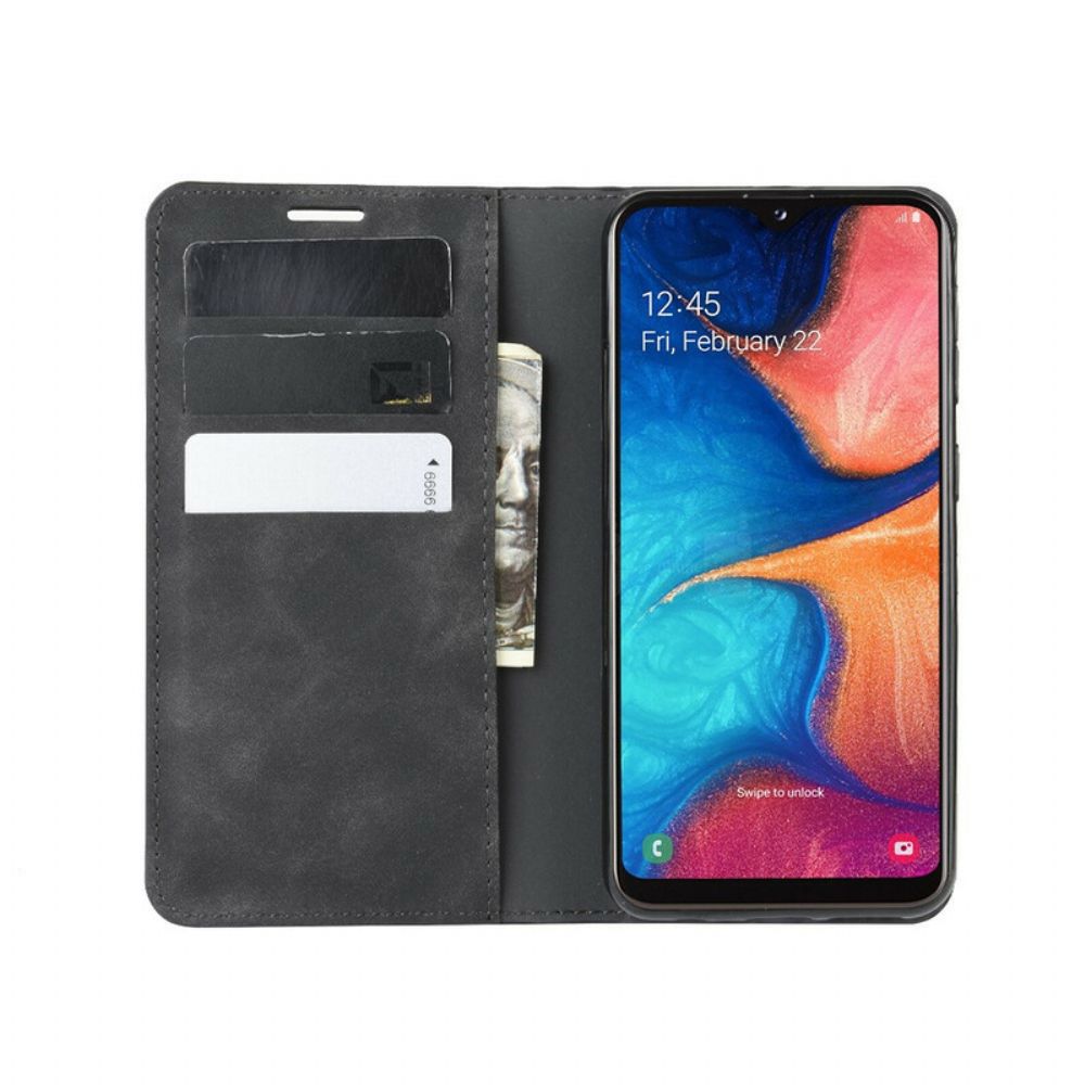 Schutzhülle Für Samsung Galaxy A20e Flip Case Schicker Ledereffekt