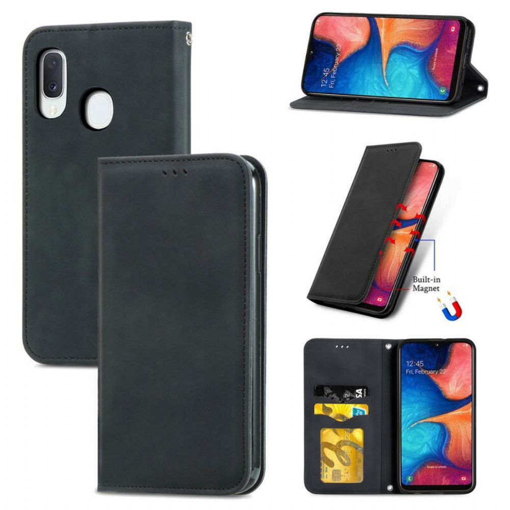Schutzhülle Für Samsung Galaxy A20e Flip Case Vintage Kunstleder