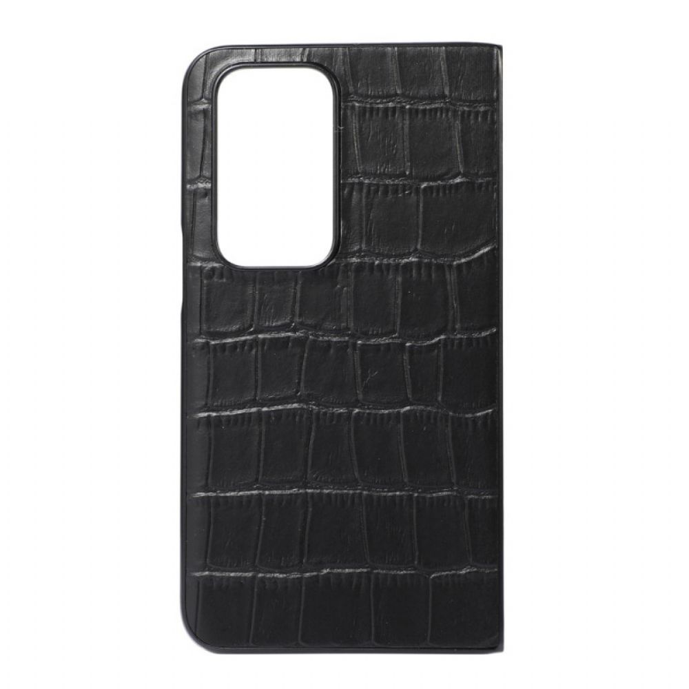 Handyhülle Für Oppo Find N Echtes Leder Kroko-design Leder