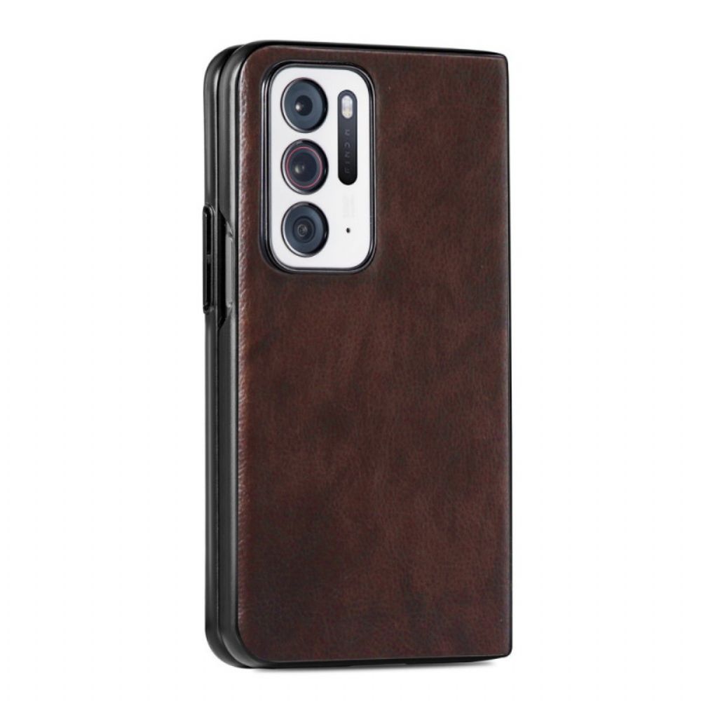 Handyhülle Für Oppo Find N Kunstleder Litschi