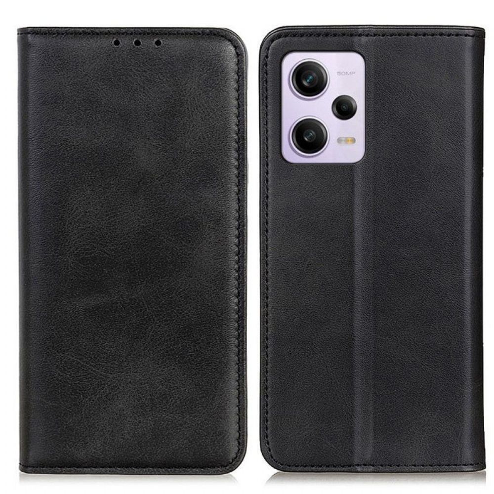 Schutzhülle Für Xiaomi Redmi Note 12 Pro Plus Flip Case Klassisches Spaltleder