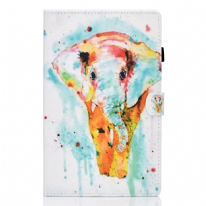 Flip Case Für Samsung Galaxy Tab A8 Aquarell Elefant