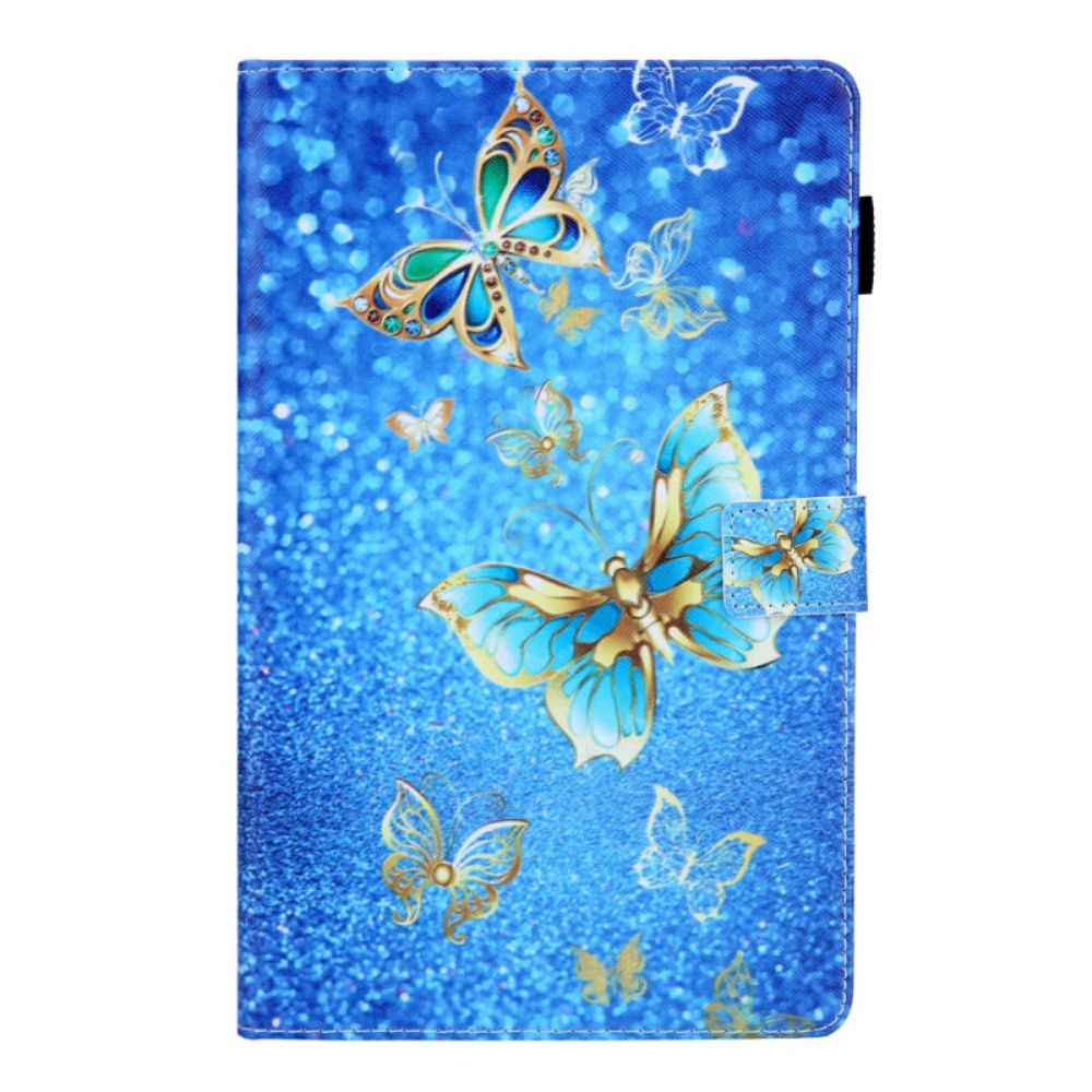 Flip Case Für Samsung Galaxy Tab A8 Bunte Schmetterlinge