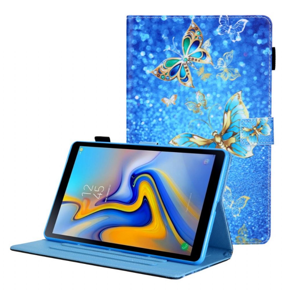 Flip Case Für Samsung Galaxy Tab A8 Bunte Schmetterlinge