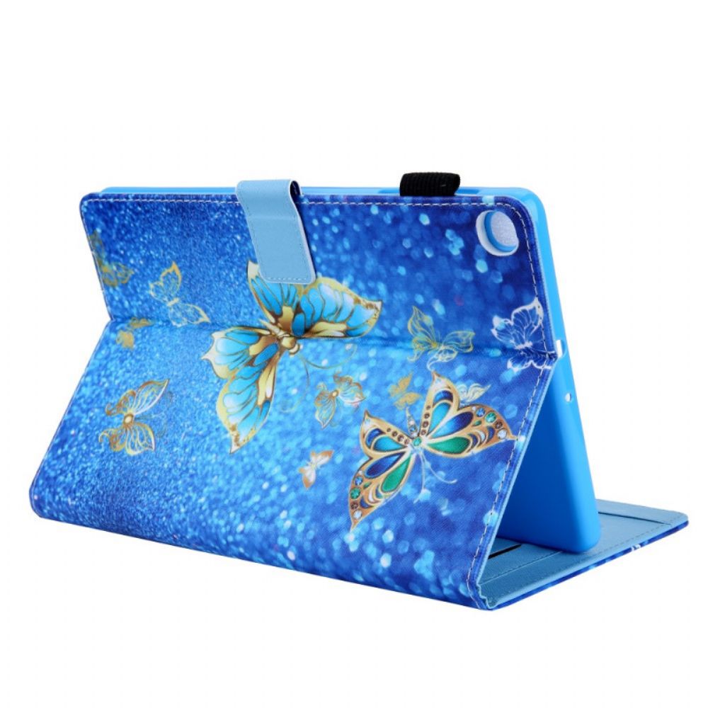 Flip Case Für Samsung Galaxy Tab A8 Bunte Schmetterlinge