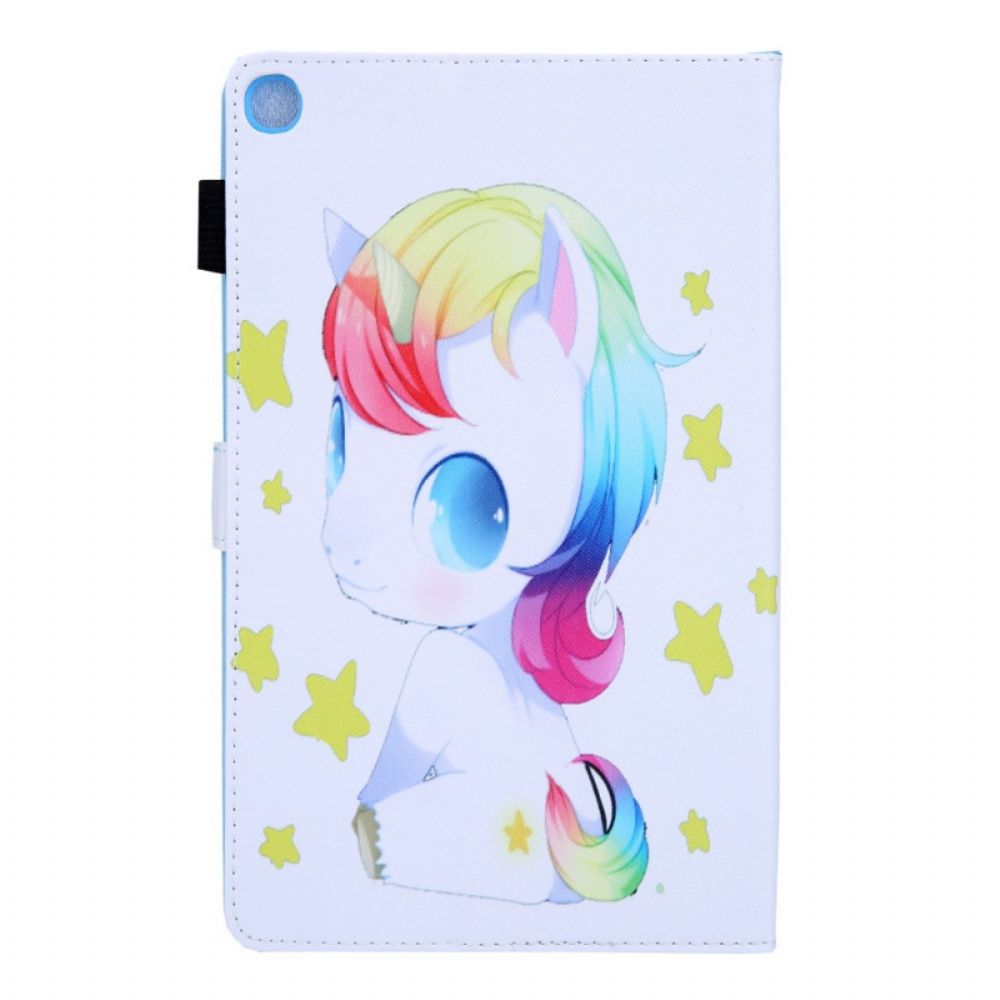 Flip Case Für Samsung Galaxy Tab A8 Einhorn