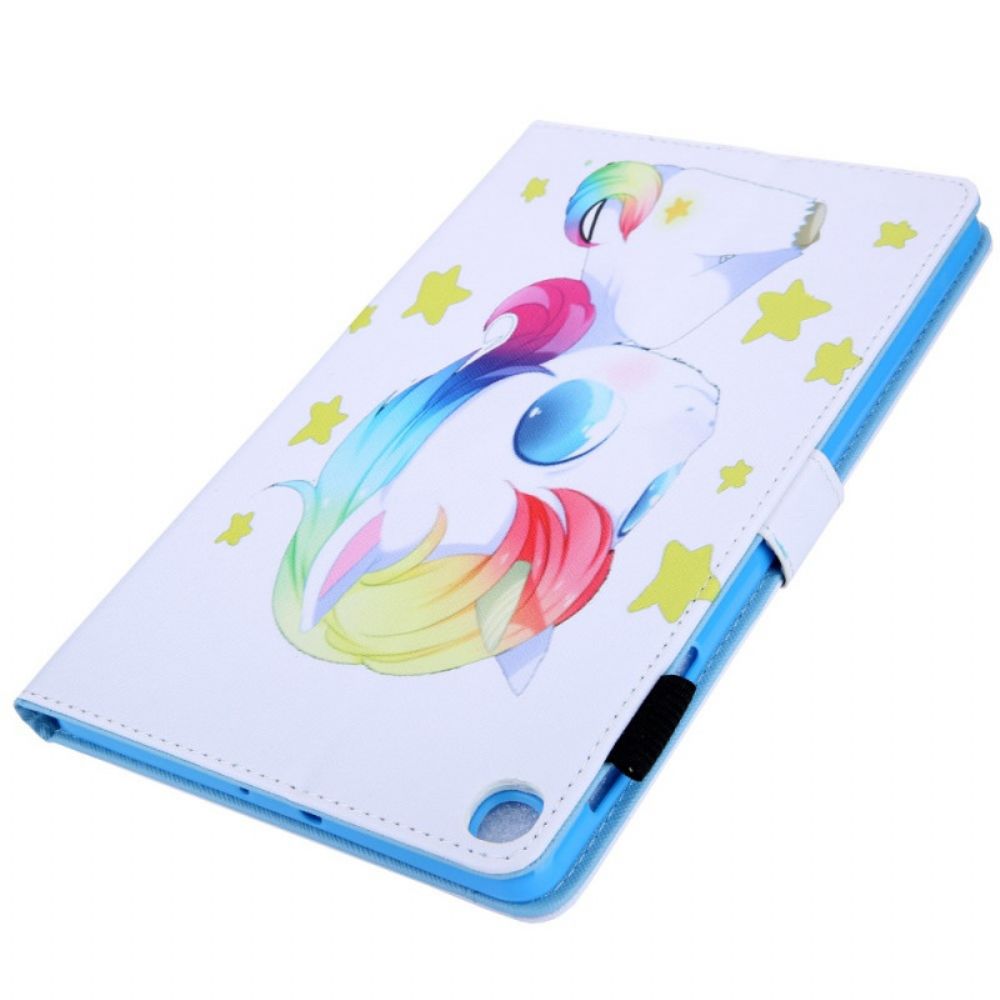 Flip Case Für Samsung Galaxy Tab A8 Einhorn