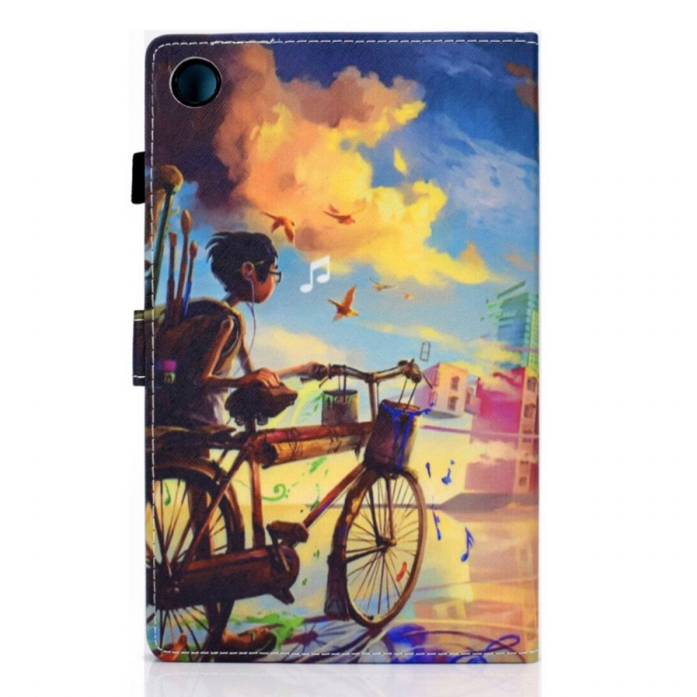 Flip Case Für Samsung Galaxy Tab A8 Fahrrad Art.-nr