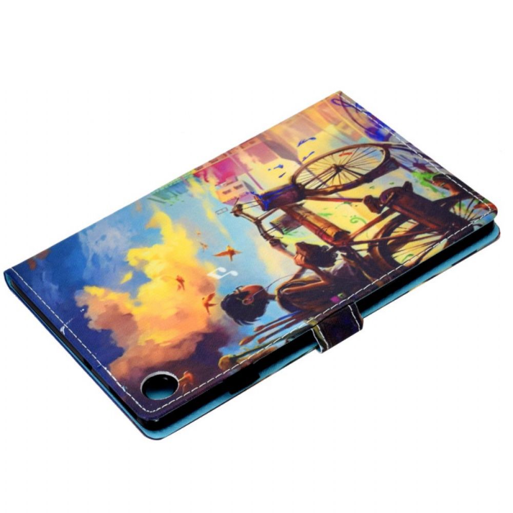 Flip Case Für Samsung Galaxy Tab A8 Fahrrad Art.-nr