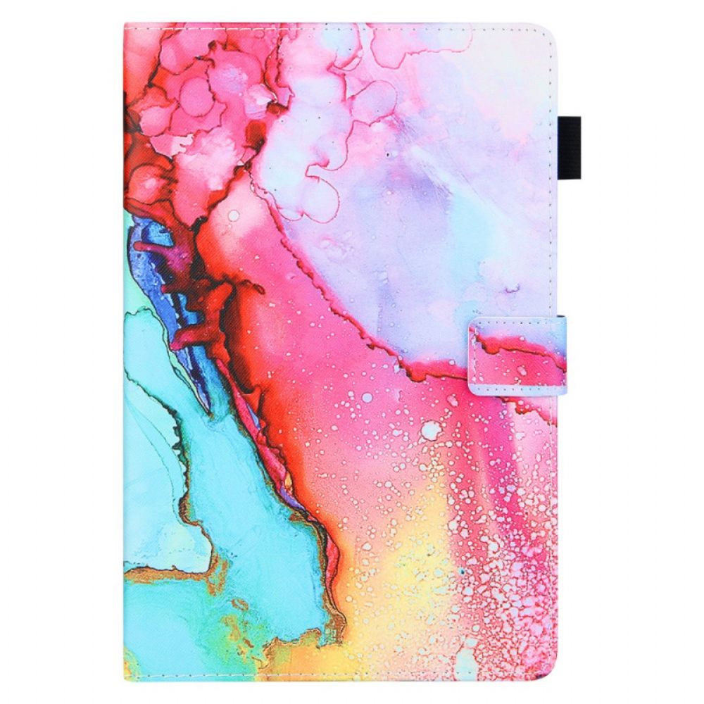 Flip Case Für Samsung Galaxy Tab A8 Marmor-stil