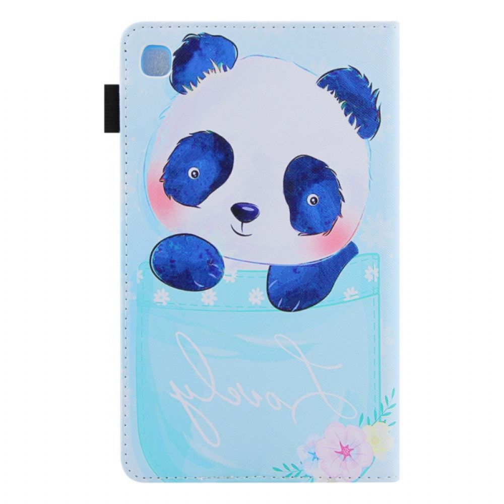 Flip Case Für Samsung Galaxy Tab A8 Schöner Panda