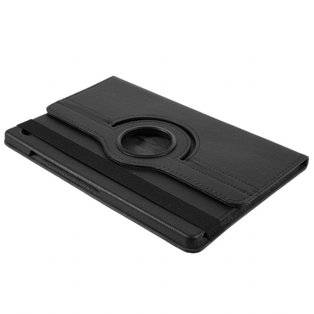 Flip Case Für Samsung Galaxy Tab A8 Um 360° Drehbares Lychee-kunstleder