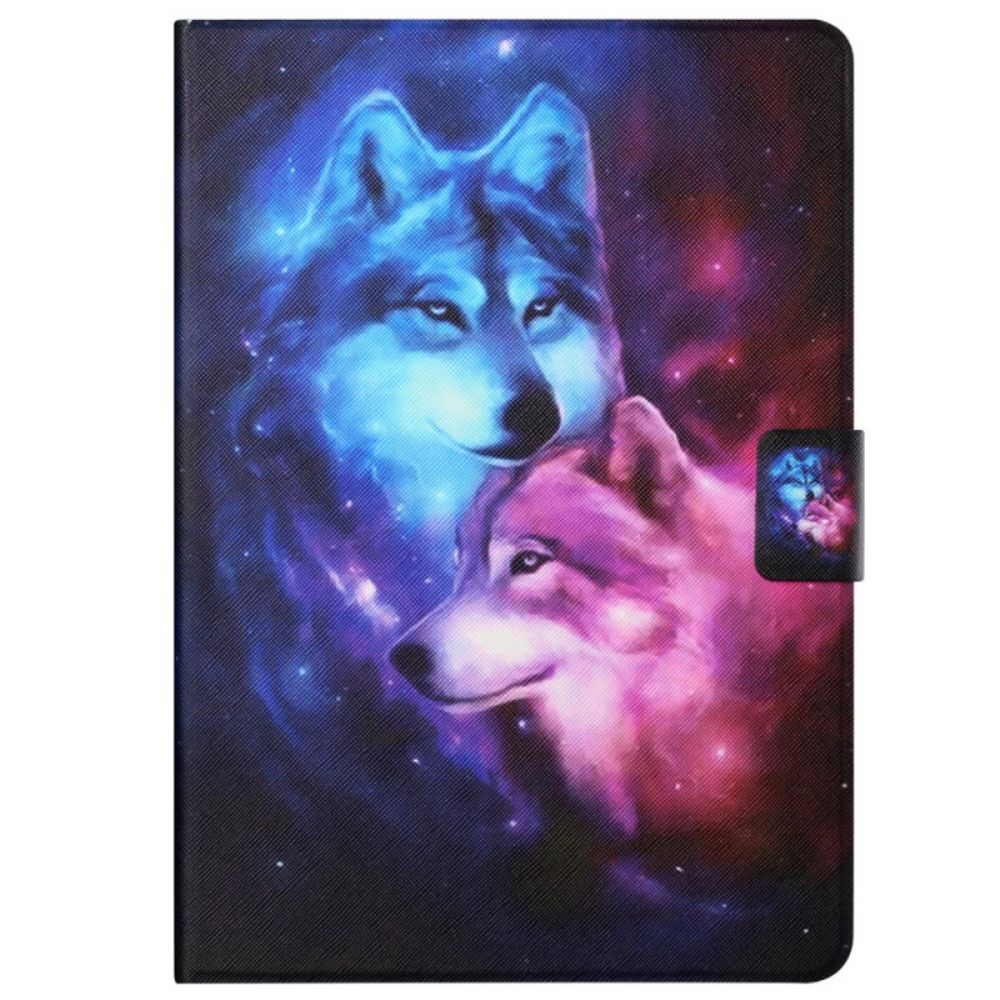 Flip Case Für Samsung Galaxy Tab A8 Wölfepaar