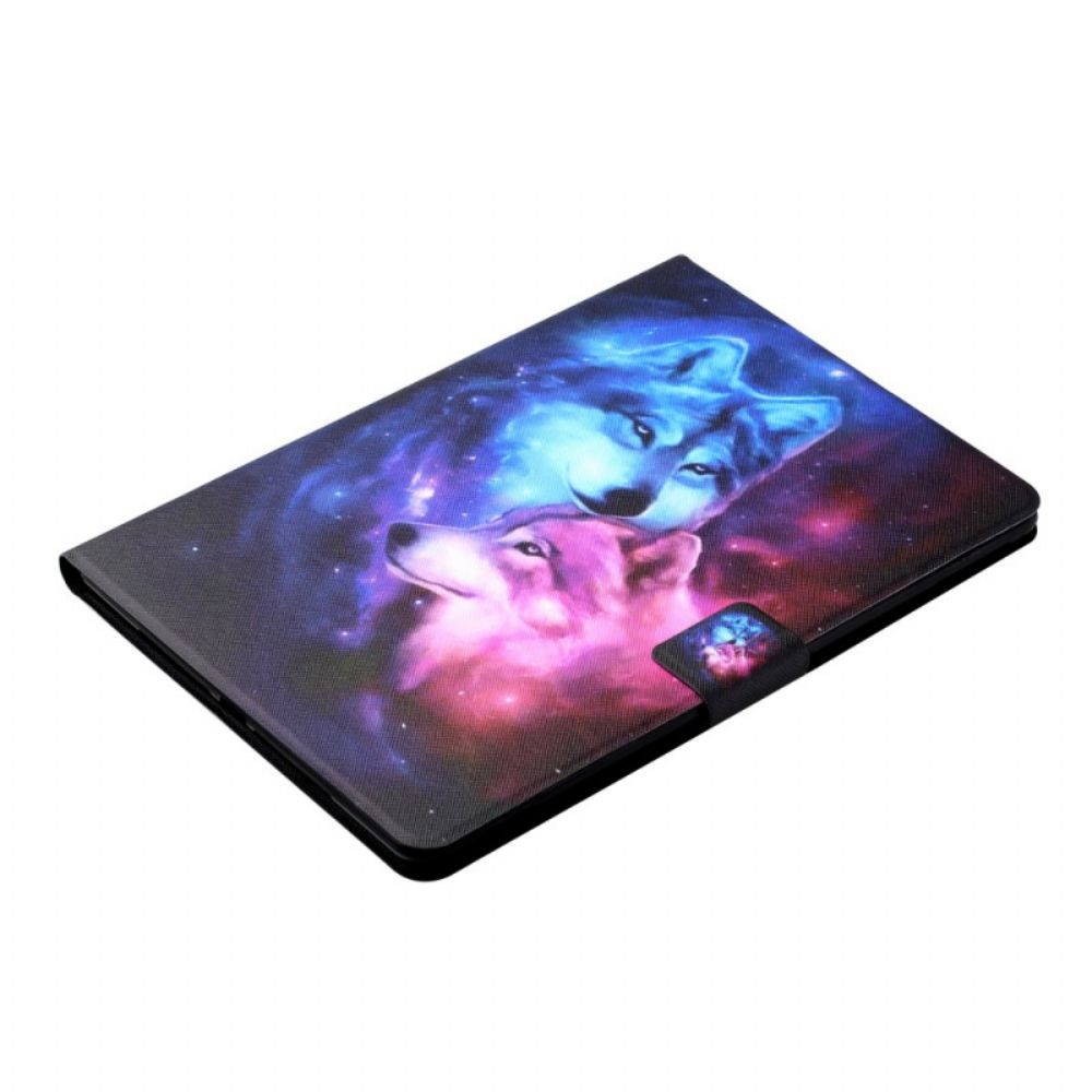 Flip Case Für Samsung Galaxy Tab A8 Wölfepaar